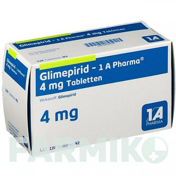 ГЛИМЕПИРИД (GLIMEPIRID) 4 мг таблетки 120 шт - Глимепирид 1 A PHARMA