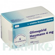 ГЛИМЕПИРИД (GLIMEPIRID) 4 мг таблетки 120 шт - Глимепирид HEUMANN PHARMA