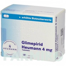 ГЛИМЕПИРИД (GLIMEPIRID) 4 мг таблетки 180 шт - Глимепирид HEUMANN PHARMA