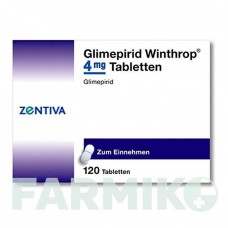 ГЛИМЕПИРИД (GLIMEPIRID) 4 мг таблетки 120 шт - Глимепирид ZENTIVA