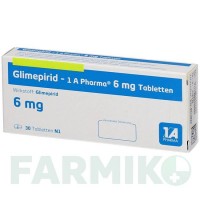 ГЛИМЕПИРИД (GLIMEPIRID) 6 мг таблетки 30 шт - Глимепирид 1 A PHARMA