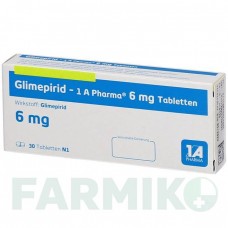 ГЛИМЕПИРИД (GLIMEPIRID) 6 мг таблетки 30 шт - Глимепирид 1 A PHARMA