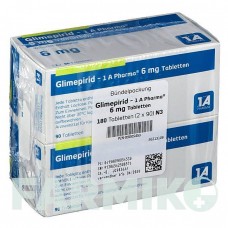 ГЛИМЕПИРИД (GLIMEPIRID) 6 мг таблетки 180 шт - Глимепирид 1 A PHARMA