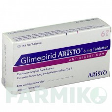 ГЛИМЕПИРИД (GLIMEPIRID) 6 мг таблетки 180 шт - Глимепирид ARISTO PHARMA