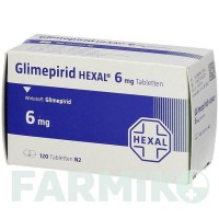 ГЛІМЕПІРИД (GLIMEPIRID) 6 мг таблетки 180 шт - Глімепірид HEXAL