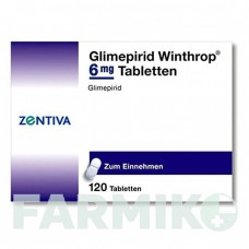 ГЛИМЕПИРИД (GLIMEPIRID) 6 мг таблетки 120 шт - Глимепирид ZENTIVA
