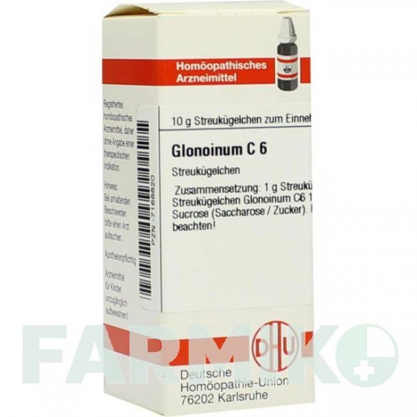 ГЛОНОИНУМ (GLONOINUM) C 6 глобули 10 г - Гомеопатия DHU