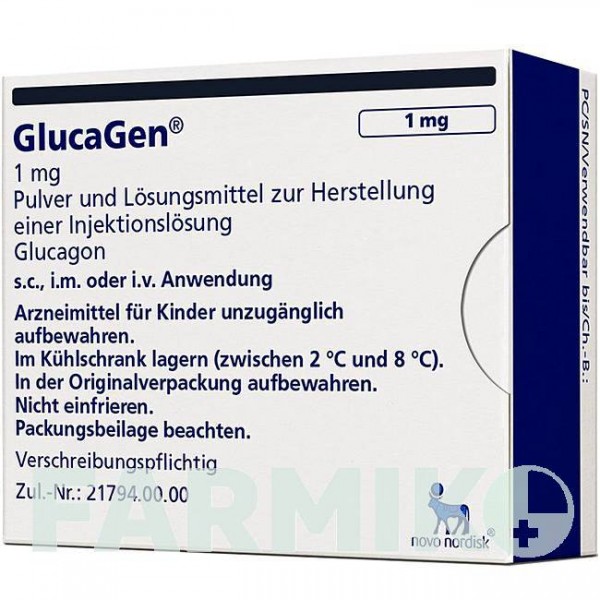 ГЛЮКАГЕН (GLUCAGEN) порошок 1 шт - Глюкагон NOVO NORDISK