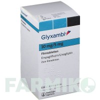 ГЛИКСАМБИ (GLYXAMBI) 10 мг/5 мг таблетки 100 шт - Линаглиптин, Эмпаглифлозин BOEHRINGER INGELHEIM