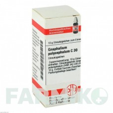 ГНАФАЛИУМ ПОЛИЦЕФАЛУМ (GNAPHALIUM POLYCEPHALUM) C 30 глобули 10 г - Гомеопатия DHU
