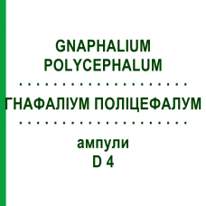 ГНАФАЛИУМ ПОЛИЦЕФАЛУМ (GNAPHALIUM POLYCEPHALUM) D 4 ампулы 8x1 мл - Гомеопатия DHU
