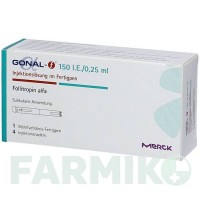 ГОНАЛ (GONAL) 150 МО/0,25 мл 0,25 мл розчин 1 шт - Фолітропін альфа MERCK HEALTHCARE