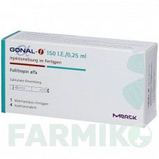 ГОНАЛ (GONAL) 150 МЕ/0,25 мл 0,25 мл раствор 1 шт - Фоллитропин альфа MERCK HEALTHCARE