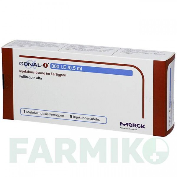 ГОНАЛ (GONAL) 300 МЕ/0,5 мл 0,5 мл раствор 1 шт - Фоллитропин альфа EMRA-MED