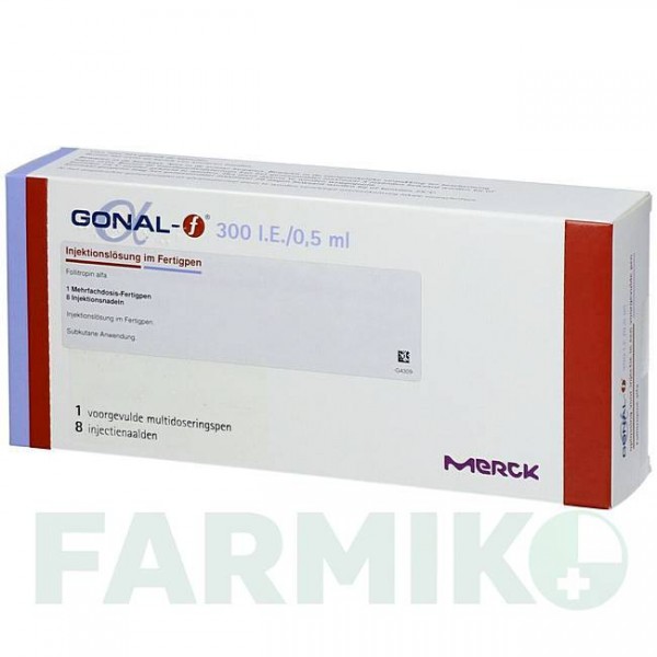 ГОНАЛ (GONAL) 300 МЕ/0,5 мл 0,5 мл раствор 1 шт - Фоллитропин альфа KOHLPHARMA