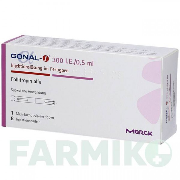 ГОНАЛ (GONAL) 300 МЕ/0,5 мл 0,5 мл раствор 1 шт - Фоллитропин альфа MERCK HEALTHCARE
