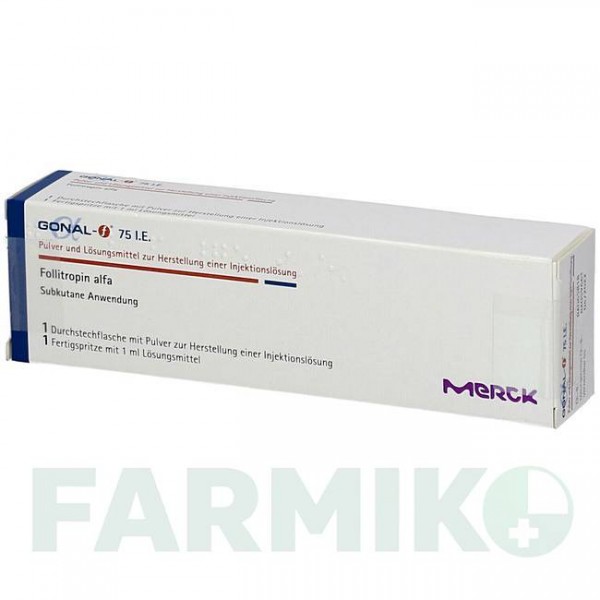 ГОНАЛ (GONAL) 75 МЕ 5,5 мкг порошок 1 шт - Фоллитропин альфа MERCK HEALTHCARE