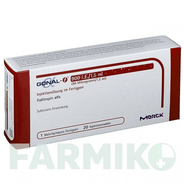 ГОНАЛ (GONAL) 900 МЕ/1,5 мл 1,5 мл раствор 1 шт - Фоллитропин альфа MERCK HEALTHCARE