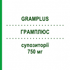 ГРАМПЛЮС (GRAMPLUS) 750 мг суппозитории 10 шт - Клофоктол CHIESI