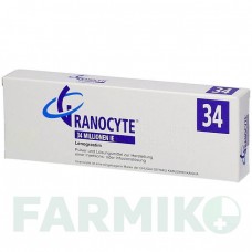 ГРАНОЦИТ (GRANOCYTE) 34 млн. МЕ/мл порошок 1 шт - Ленограстим AXICORP PHARMA
