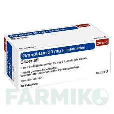 ГРАНПІДАМ (GRANPIDAM) 20 мг таблетки 90x1 шт - Силденафіл ACCORD HEALTHCARE