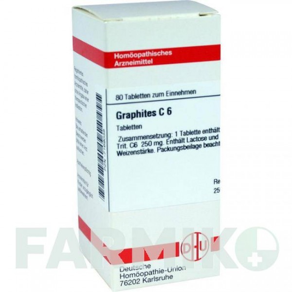 ГРАФИТЕС (GRAPHITES) C 6 таблетки 80 шт - Гомеопатия DHU
