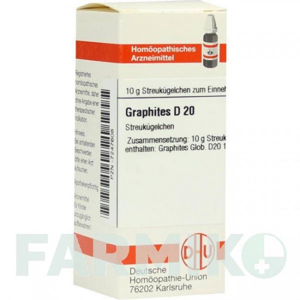 ГРАФИТЕС (GRAPHITES) D 20 глобули 10 г - Гомеопатия DHU