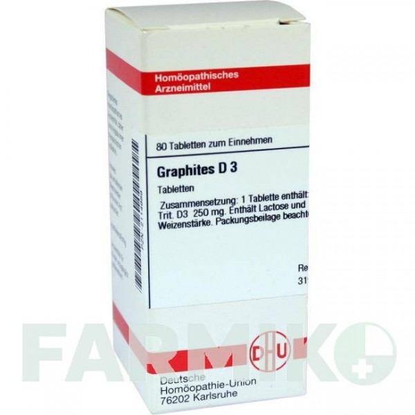 ГРАФИТЕС (GRAPHITES) D 3 таблетки 80 шт - Гомеопатия DHU