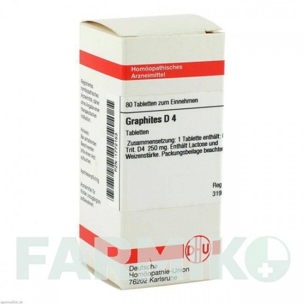ГРАФИТЕС (GRAPHITES) D 4 таблетки 80 шт - Гомеопатия DHU