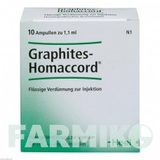 ГРАФИТЕС ХОМАККОРД (GRAPHITES HOMACCORD) ампулы 10 шт - Гомеопатия BIOLOGISCHE HEILMITTEL HEEL
