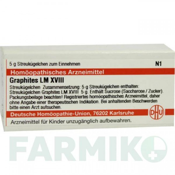 ГРАФИТЕС (GRAPHITES) LM XVIII глобули 5 г - Гомеопатия DHU