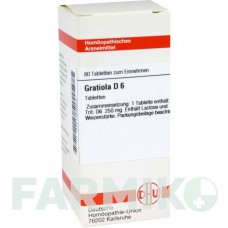 ГРАЦИОЛА (GRATIOLA) D 6 таблетки 80 шт - Гомеопатия DHU
