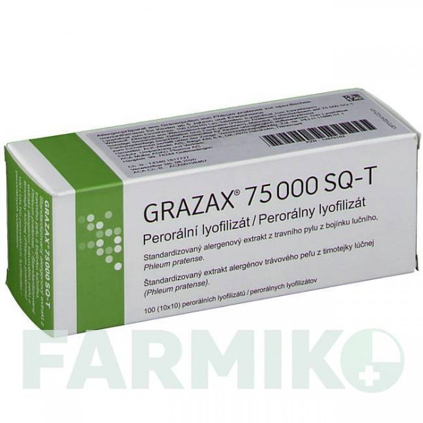 ГРАЗАКС (GRAZAX) 75000 SQ-T таблетки 100 шт - Активные вещества ACA MULLER-ADAG PHARMA