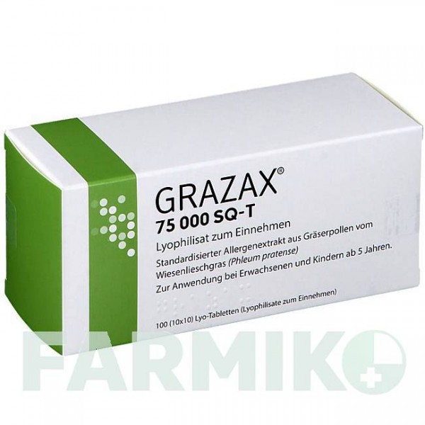 ГРАЗАКС (GRAZAX) 75000 SQ-T таблетки 100 шт - Активные вещества CC PHARMA