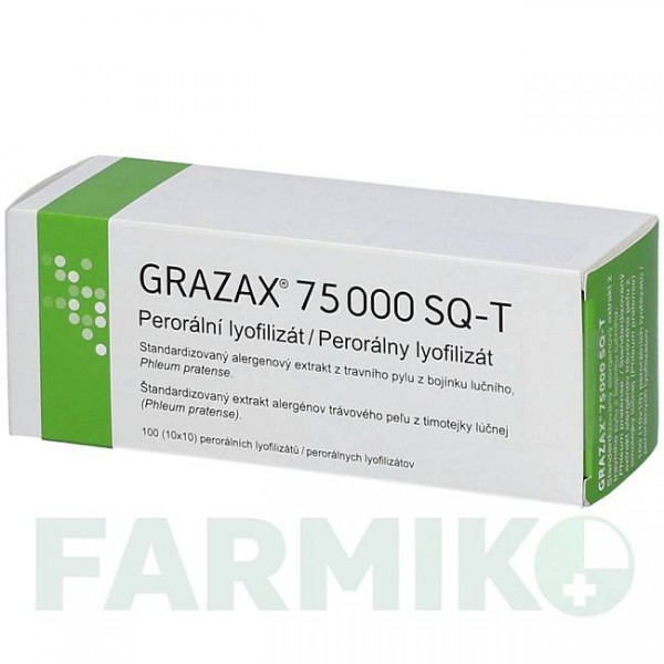 ГРАЗАКС (GRAZAX) 75000 SQ-T таблетки 30 шт - Активні речовини MEDICOPHARM