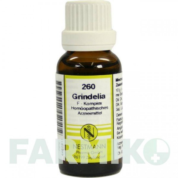 ГРИНДЕЛИЯ (GRINDELIA) раствор 20 мл - Гомеопатия NESTMANN PHARMA