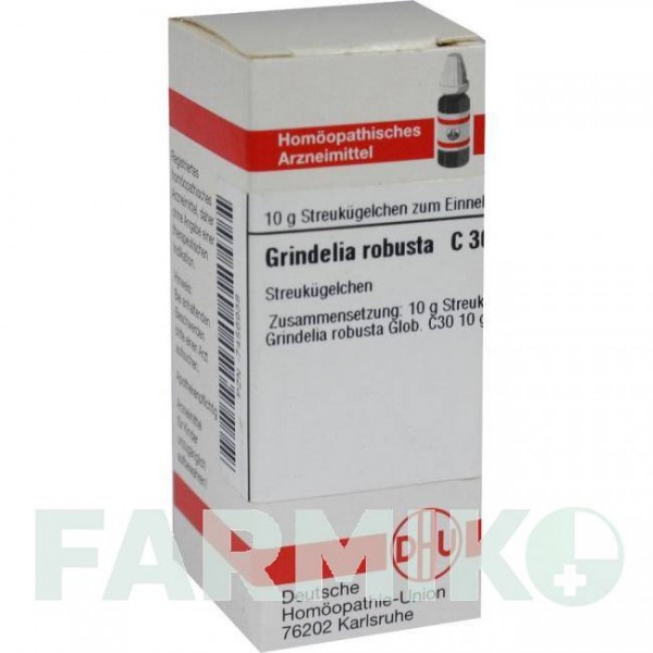 ГРИНДЕЛИЯ РОБУСТА (GRINDELIA ROBUSTA) C 30 глобули 10 г - Гомеопатия DHU