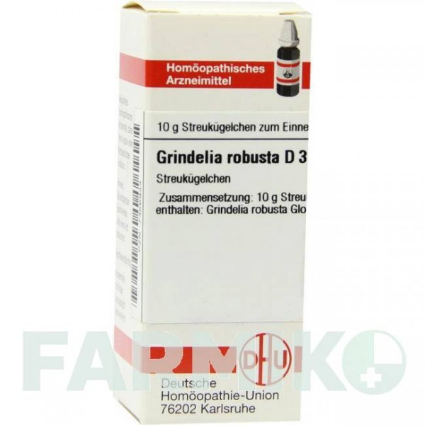 ГРИНДЕЛИЯ РОБУСТА (GRINDELIA ROBUSTA) D 30 глобули 10 г - Гомеопатия DHU