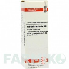 ГРИНДЕЛИЯ РОБУСТА (GRINDELIA ROBUSTA) D 6 раствор 20 мл - Гомеопатия DHU