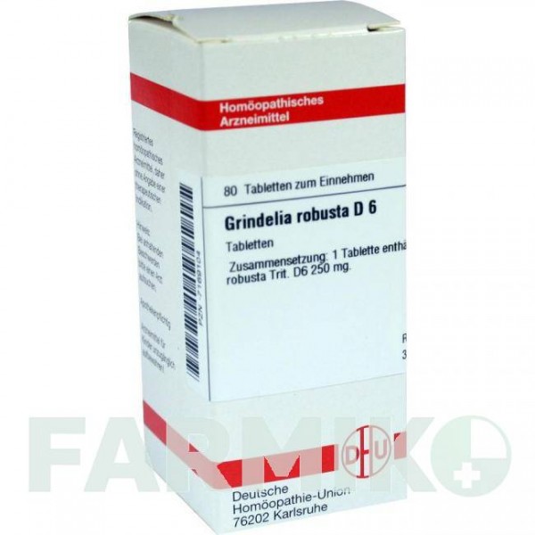 ГРИНДЕЛИЯ РОБУСТА (GRINDELIA ROBUSTA) D 6 таблетки 80 шт - Гомеопатия DHU