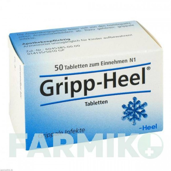 ГРИПП ХЕЛЬ (GRIPP HEEL) таблетки 50 шт - Гомеопатія BIOLOGISCHE HEILMITTEL HEEL
