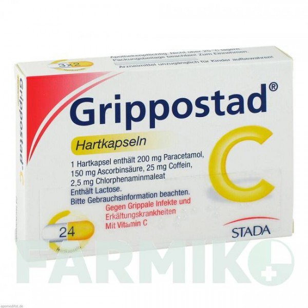 ГРИППОСТАД (GRIPPOSTAD) капсулы 24 шт - Парацетамол, Другое PHARMA GERKE