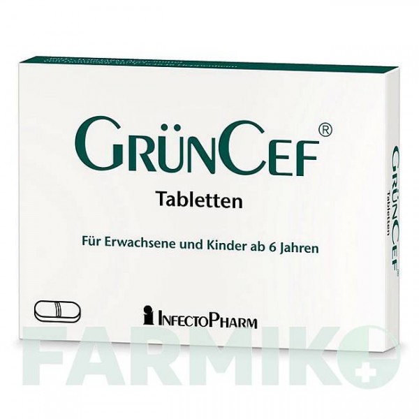 ГРИНЦЕФ (GRUNCEF) 1 г таблетки 20 шт - Цефадроксил INFECTOPHARM