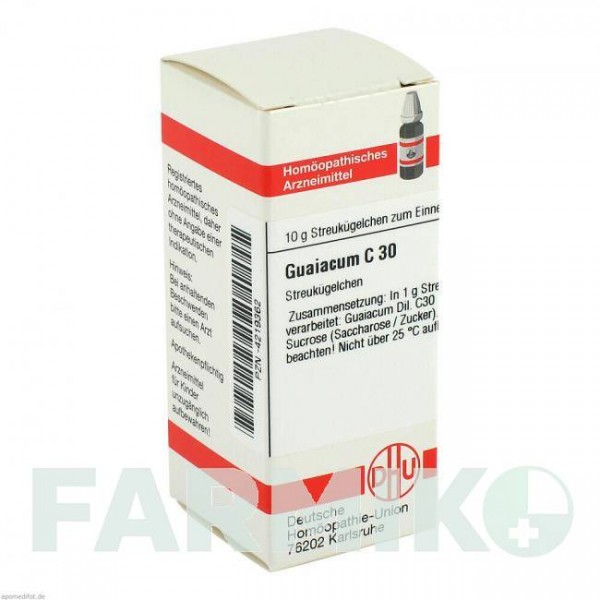 ГУАЯКУМ (GUAIACUM) C 30 глобули 10 г - Гомеопатия DHU