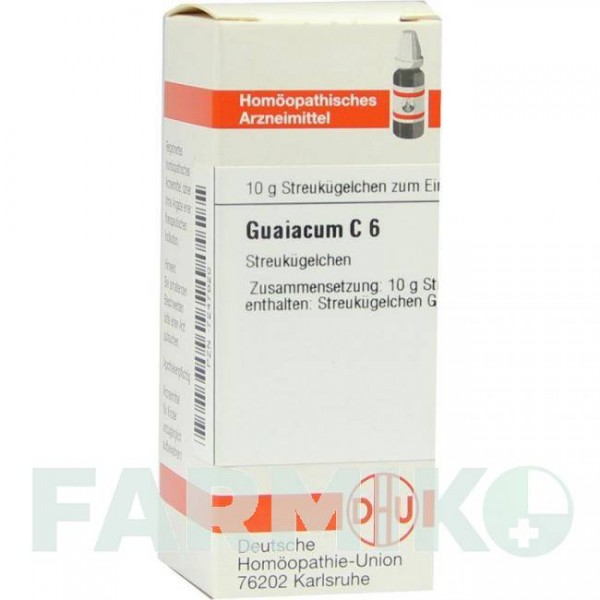 ГУАЯКУМ (GUAIACUM) C 6 глобули 10 г - Гомеопатия DHU