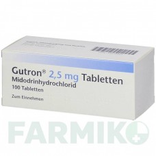 ГУТРОН (GUTRON) 2,5 мг таблетки 100 шт - Мидодрин AXICORP PHARMA