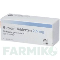 ГУТРОН (GUTRON) 2,5 мг таблетки 100 шт - Мідодрин ORIFARM