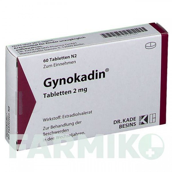 ГІНОКАДИН (GYNOKADIN) 2 мг таблетки 60 шт - Естрадіол BESINS HEALTHCARE