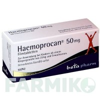 ГЕМОПРОКАН (HAEMOPROCAN) 50 мг таблетки 50 шт - Железо (II) сульфат BETAPHARM