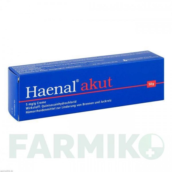 ХЕНАЛ (HAENAL) крем 50 г - Хинизокаин STRATHMANN